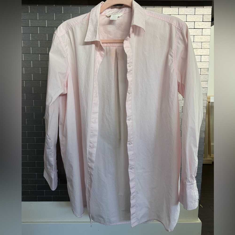 H&M Light Pink Casual Button Down Shirt